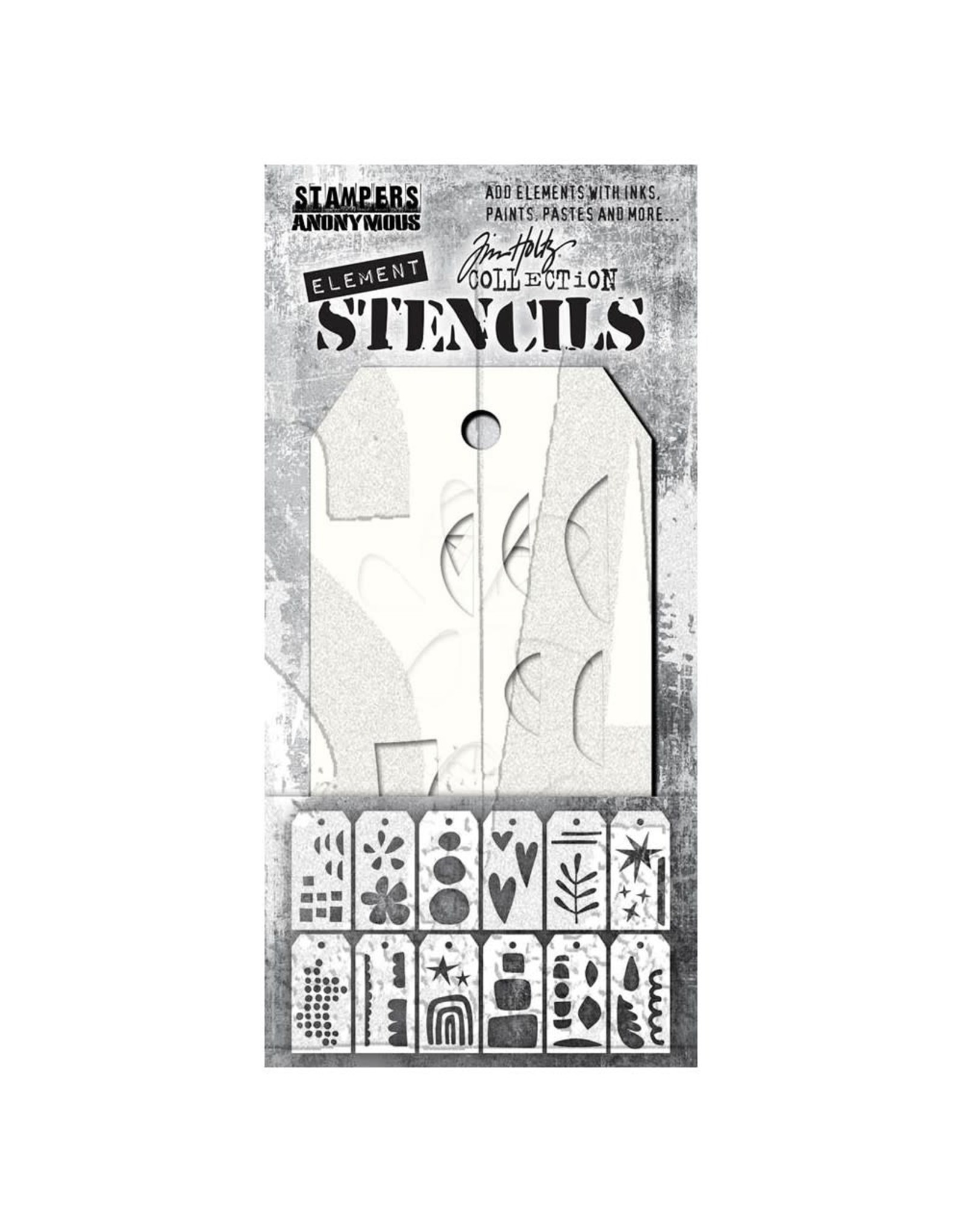 Tim Holtz - Stampers Anonymous Everyday Art, Element Stencils
