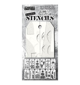 Tim Holtz - Stampers Anonymous Everyday Art, Element Stencils