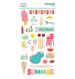 Simple Stories Retro Summer - 6x12 Chipboard