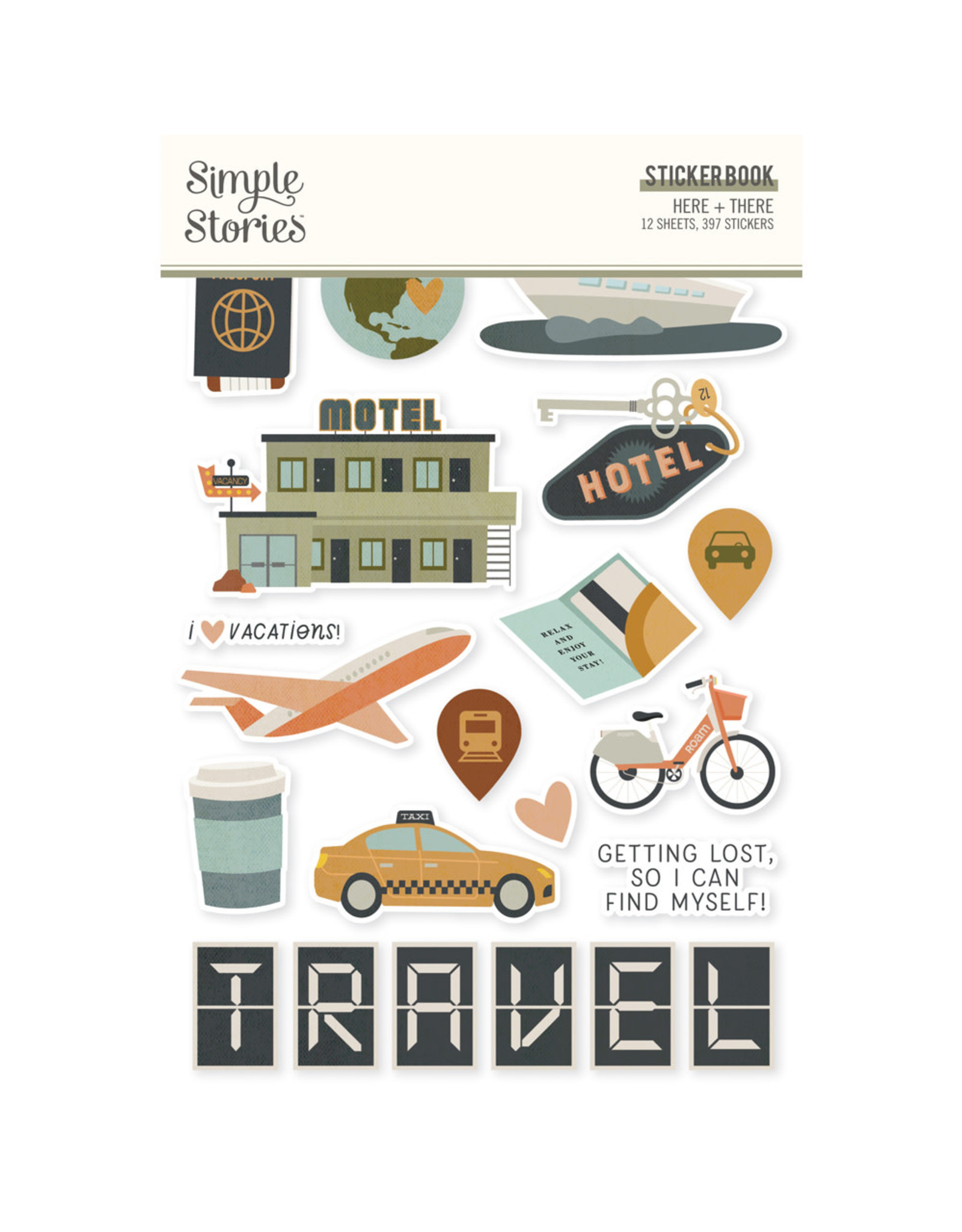 Simple Stories Here + There- Sticker Book