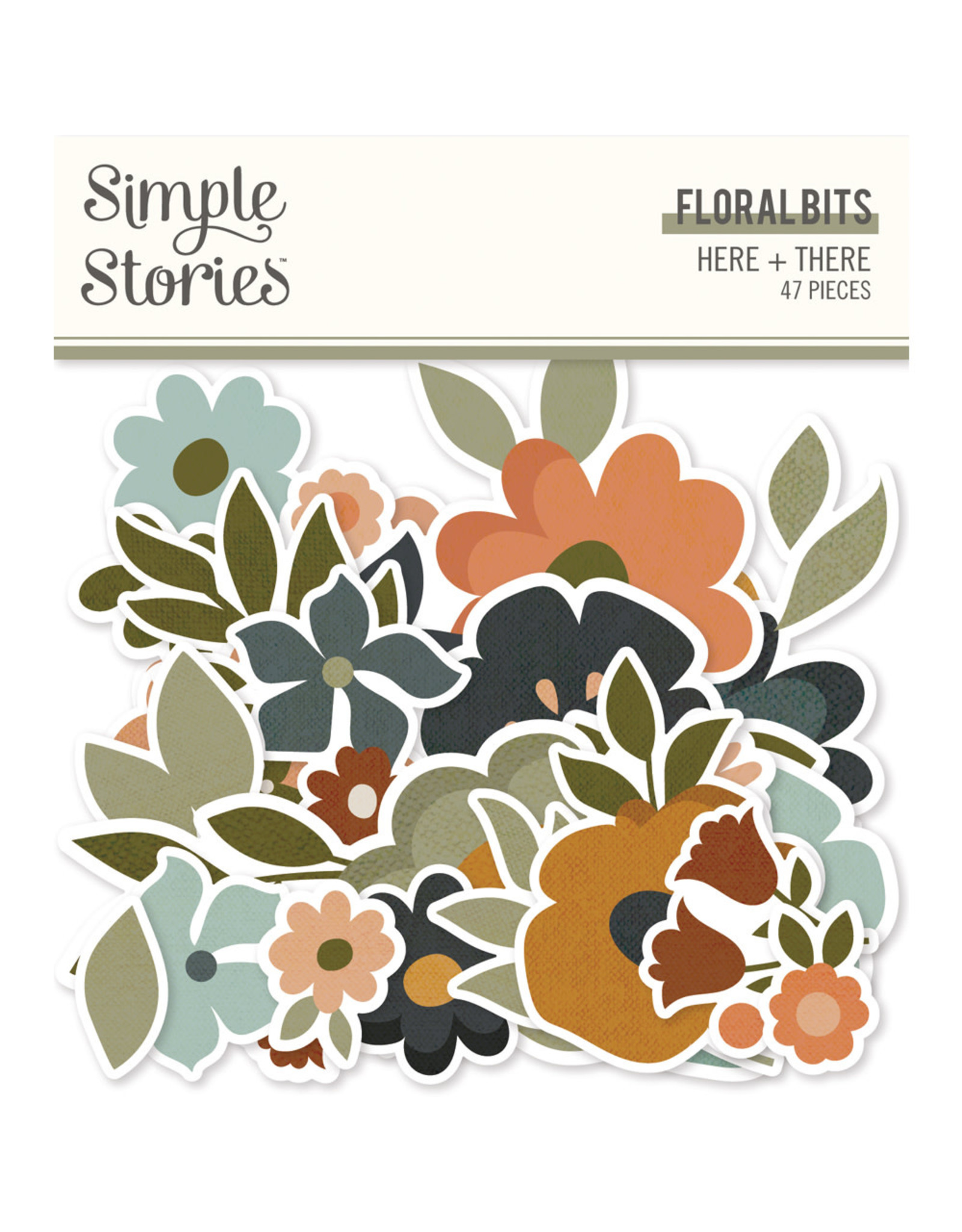 Simple Stories Here + There - Floral Bits & Pieces