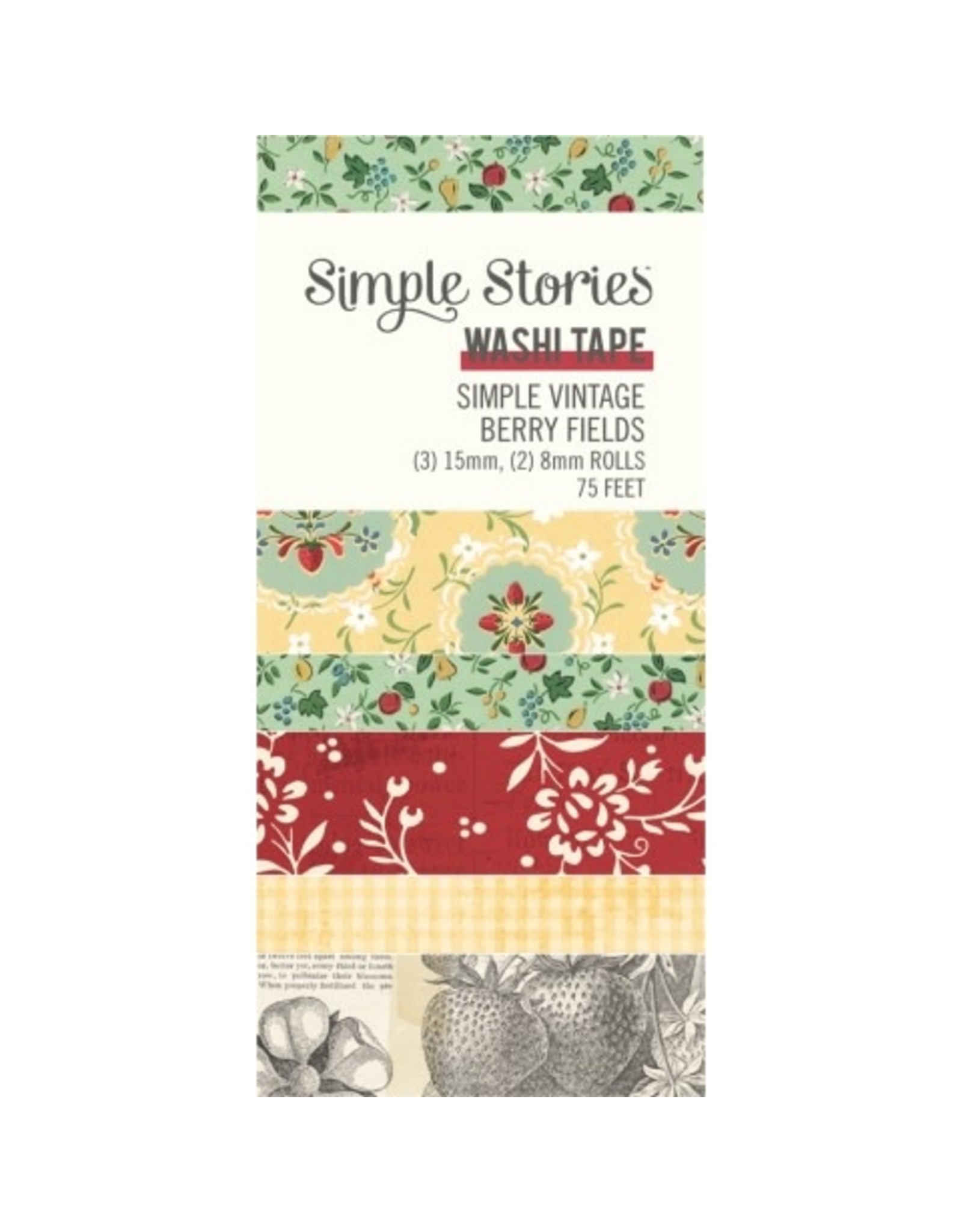 Simple Stories Simple Vintage Berry Fields - Washi Tape