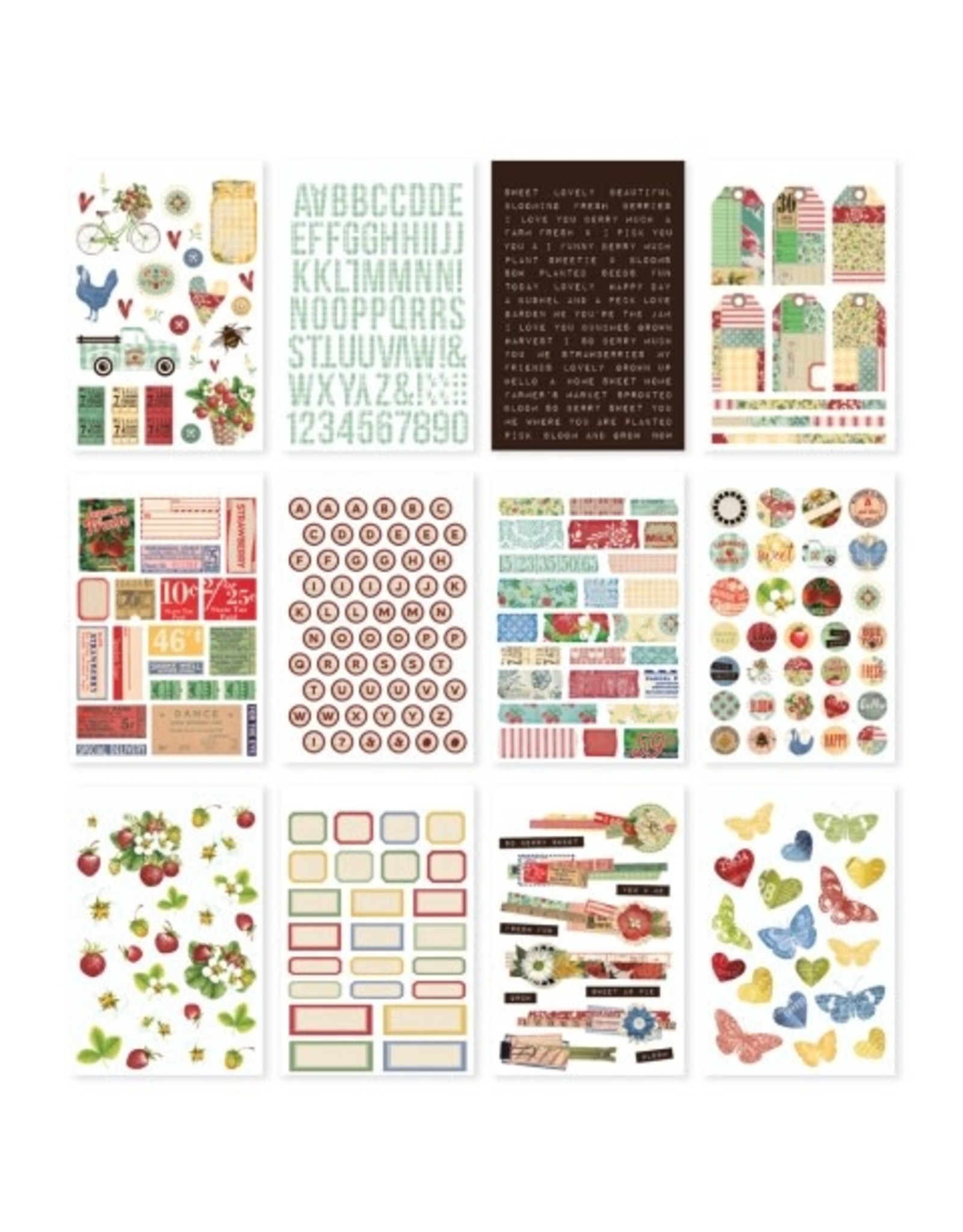 Simple Stories Simple Vintage Berry Fields - Sticker Book