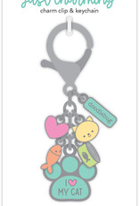 Doodlebug Design I love my cat - Just Charming Clip