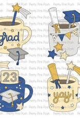 Pretty Pink Posh Graduation Mug Additions Dies (use w/Winter Mug )