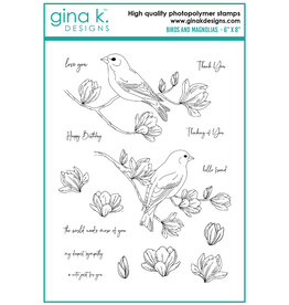 Gina K. Designs Birds and Magnolias Stamps