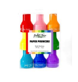 PICKET FENCE STUDIOS Paper Pouncers-9 pack Bright Rainbow