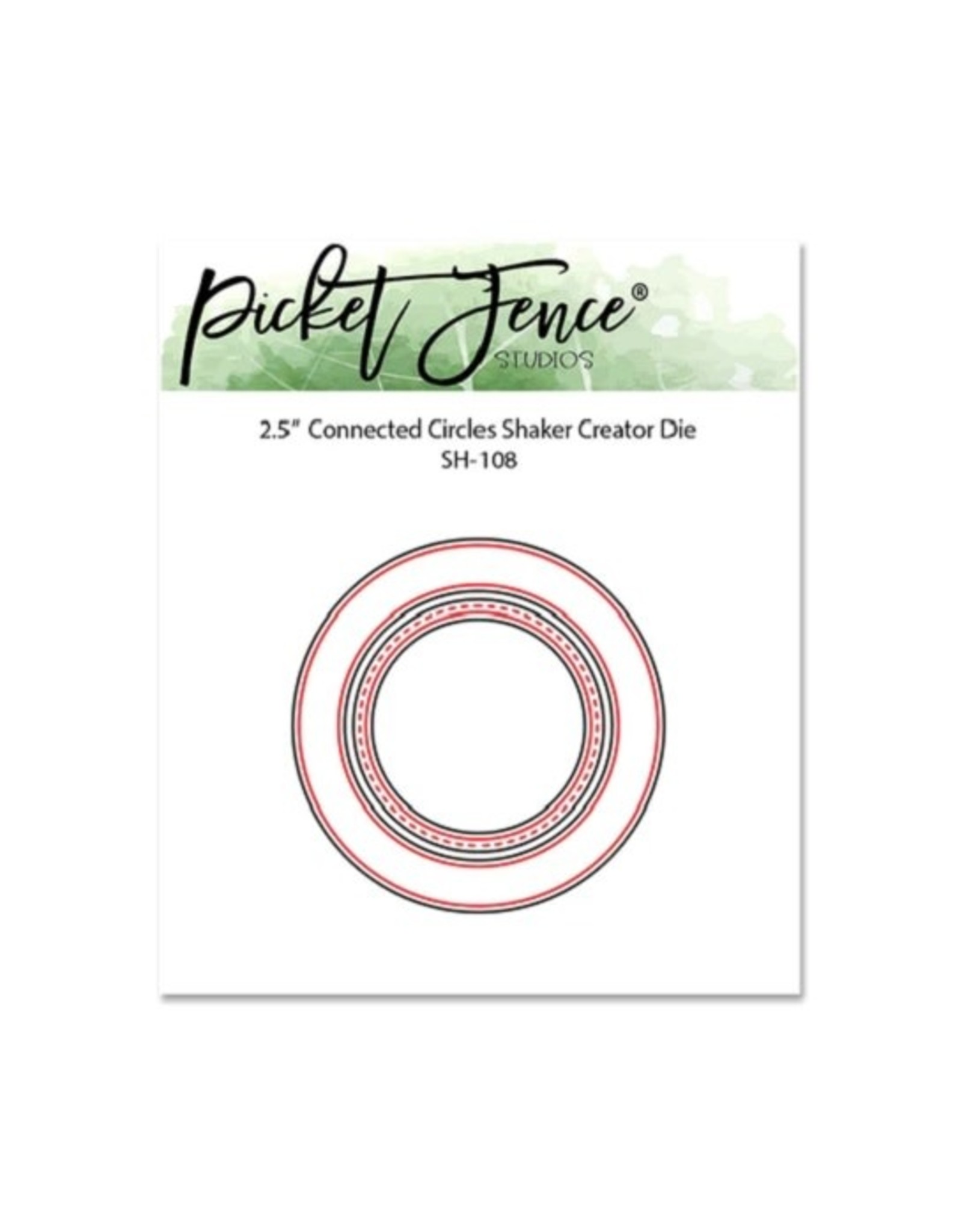 PICKET FENCE STUDIOS Connected Circles Shaker Creator Die   2.5