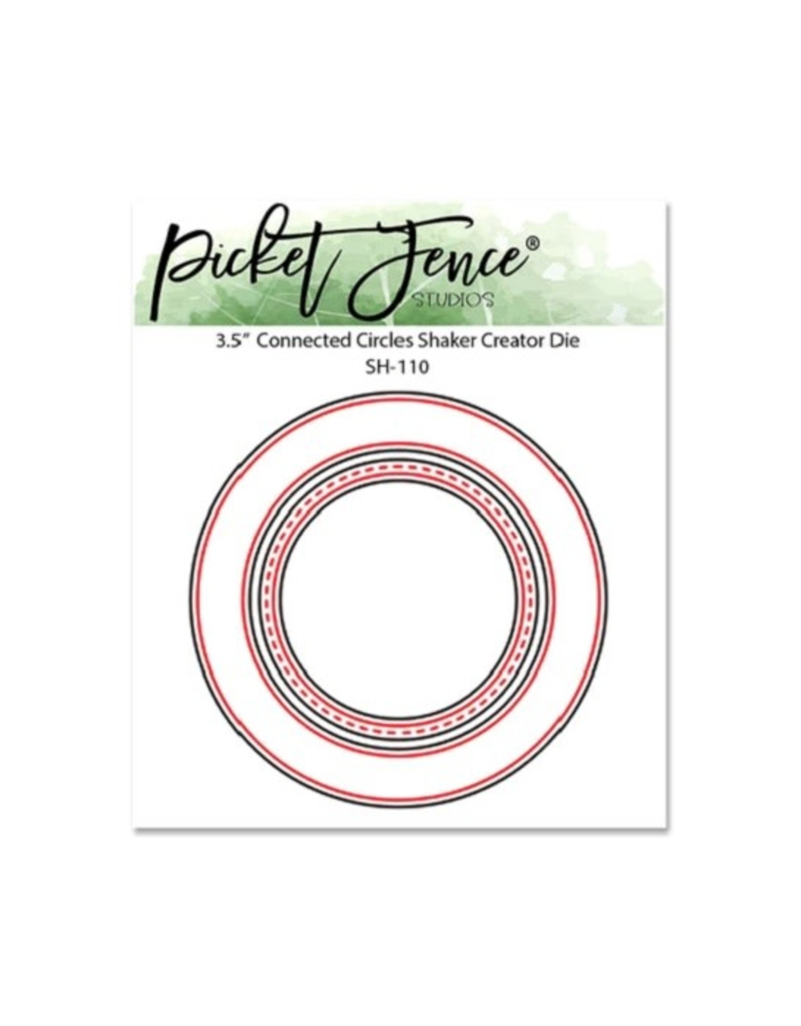 PICKET FENCE STUDIOS Connected Circles Shaker Creator Die   3.5
