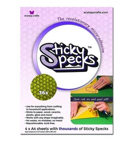 Ecstasy Crafts Ecstasy Crafts Sticky Specks Micro Adhesive 4 A4 Sheets