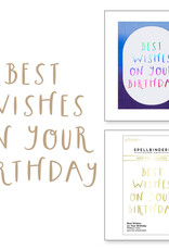 Spellbinders Best Wishes On Your Birthday - Hot Foil Plates