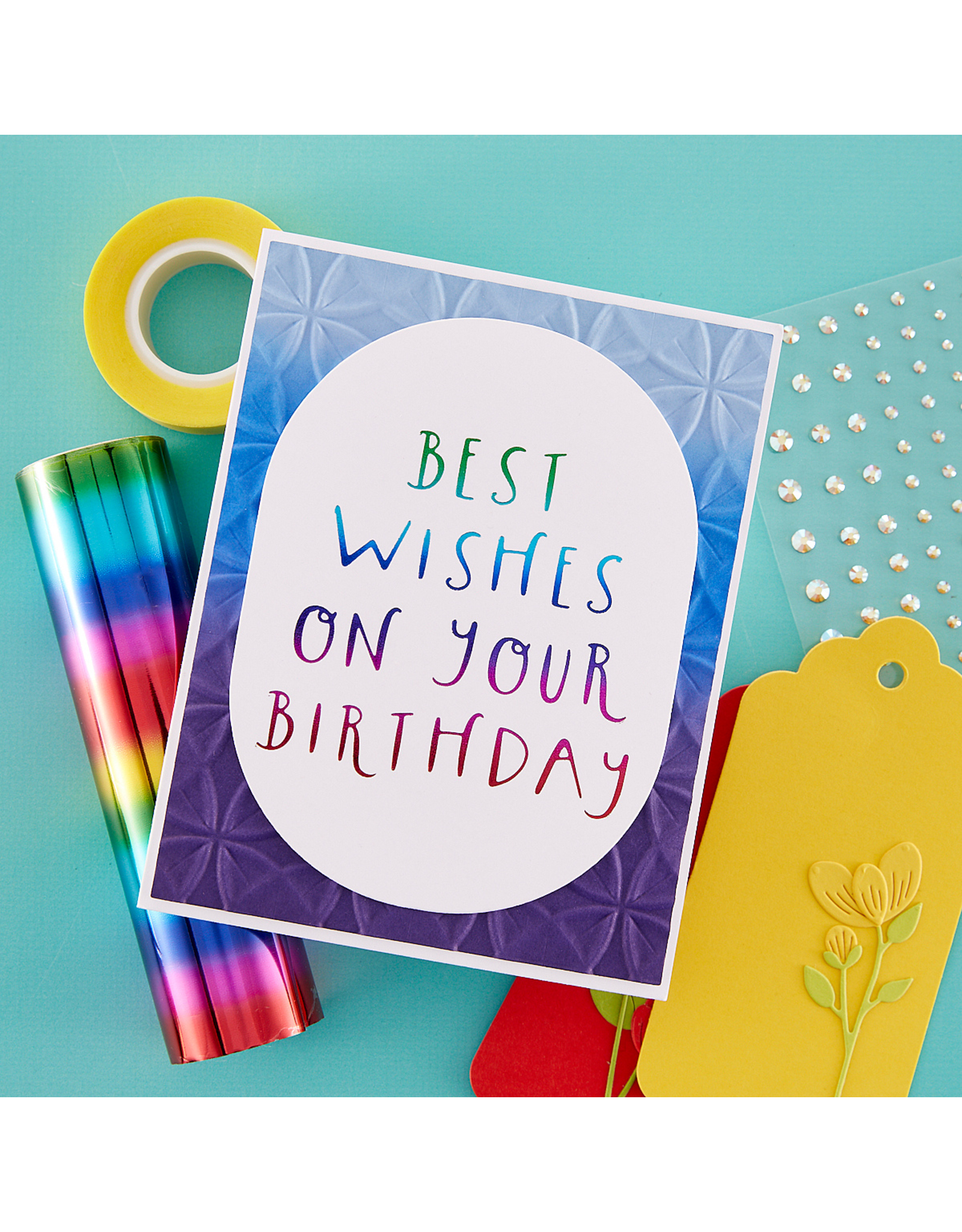 Spellbinders Best Wishes On Your Birthday - Hot Foil Plates