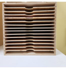 The Nic Nook Custom wooden  12x12 paper organizer