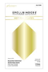 Spellbinders Essentials Glimmer Solid Hexi-Gem - Hot Foil Plate