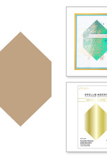 Spellbinders Essentials Glimmer Solid Hexi-Gem - Hot Foil Plate