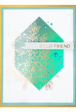 Spellbinders Essentials Glimmer Solid Hexi-Gem - Hot Foil Plate
