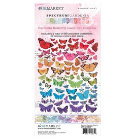 49 AND MARKET Spectrum Gardenia Laser Cut-Outs Butterflies