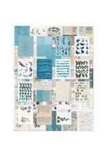 49 AND MARKET Color Swatch- Ocean- 6x8 Collage Sheets