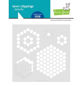 Lawn Fawn honeycomb stencil