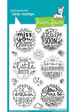 Lawn Fawn More Magic Messages - Clear Stamps