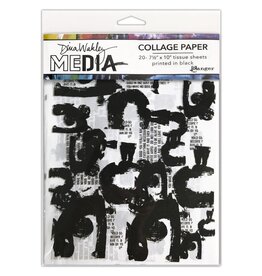Dina Wakley Media COLLAGE PAPER PAINT MARK