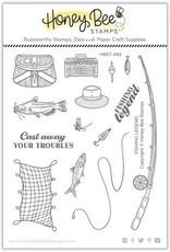 Honey Bee Fishing Legend 5x6 Stamp Set