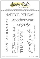 Honey Bee To The Wise One 3x4 Stamp Set