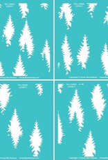 Honey Bee Tall Pines Set Of 4 Layering Stencils