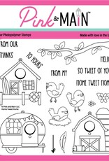 Pink & Main Home Tweet Home 6X6 Stamp Set