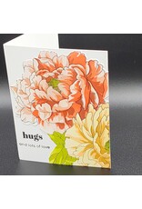 ALTENEW Billowing Peony- Stamp and stencil bundle