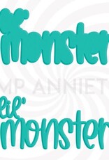 Stamp Anniething Lil' Monster Word Die
