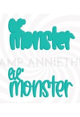 Stamp Anniething Lil' Monster Word Die