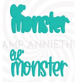 Stamp Anniething Lil' Monster Word Die
