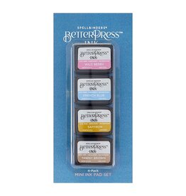 Spellbinders BetterPress Ink Mini Set - Nature Tones  4 Pack