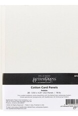 Spellbinders BetterPress A2 Cotton Card Panels - Pebble 25 Pack