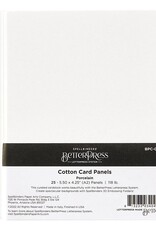 Spellbinders BetterPress A2 Cotton Card Panels - Porcelain 25 Pack