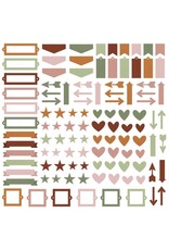 Simple Stories Color Vibe Chipboard  Bits &  Pieces - Boho