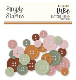 Simple Stories Color Vibe Buttons - Boho