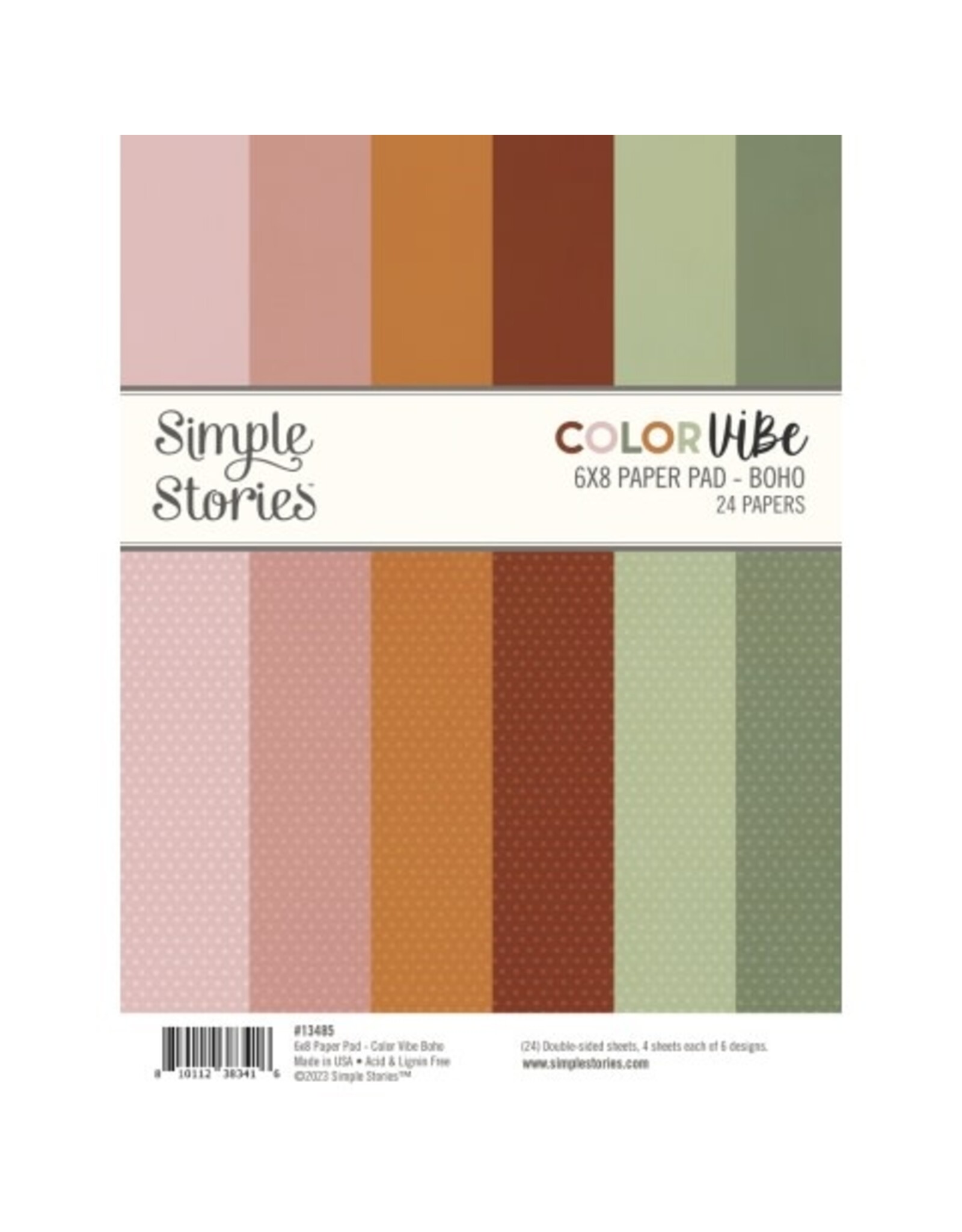 Simple Stories Color Vibe Boho - 6x8 Pad