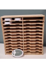 The Nic Nook Custom Wooden Oval Ink Pad Organizer