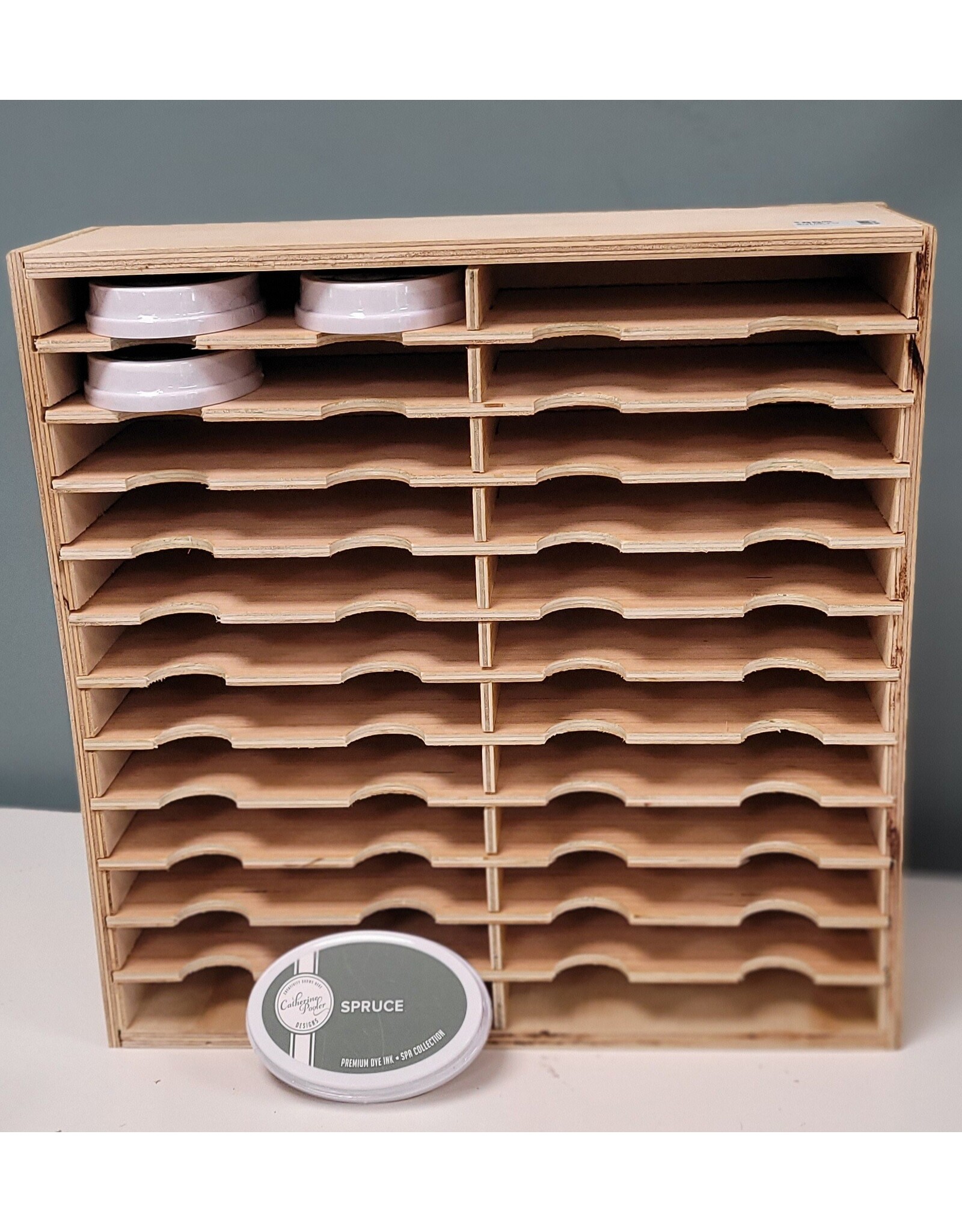 The Nic Nook Custom Wooden Oval Ink Pad Organizer