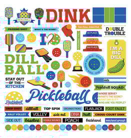 PHOTOPLAY Pickleball - 12x12 Cardstock Stickers *