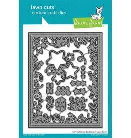 Lawn Fawn Let's Celebrate Backdrop - Die  **