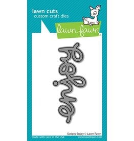 Lawn Fawn Scripty Enjoy - Lawn Cuts