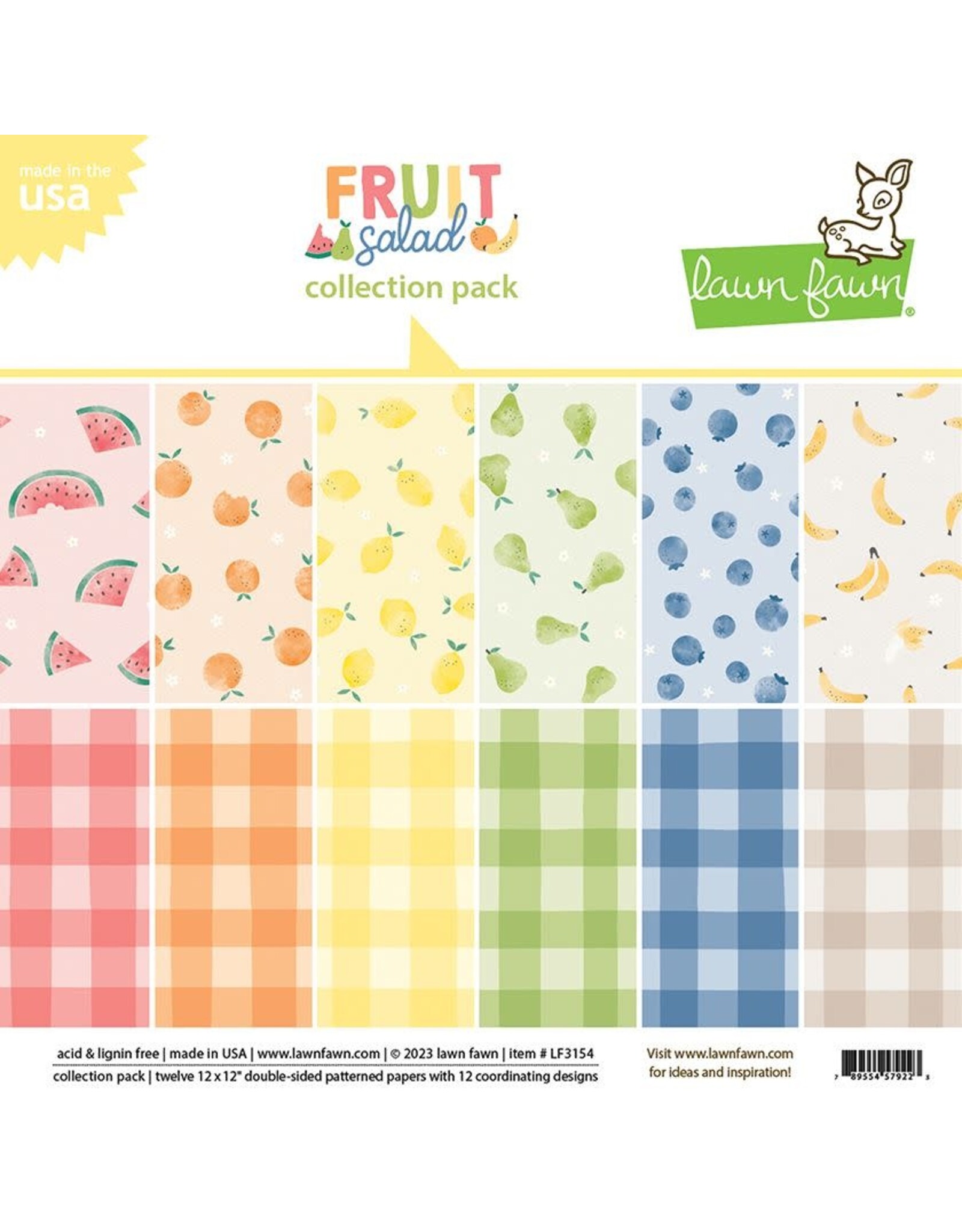 Lawn Fawn 12 x 12 Fruit Salad Collection Pack