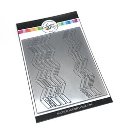 Catherine Pooler Designs Chevron Divide Cover Plate Die