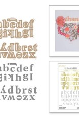 Spellbinders Glimmer Alphabet - Sealed for Summer Collection - Hot Foil and Dies