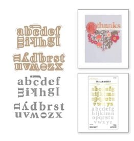 Spellbinders Glimmer Alphabet Hot Foil Plate & Die Set - Sealed for Summer Collection -