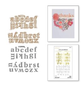 Spellbinders Glimmer Alphabet - Sealed for Summer Collection - Hot Foil and Dies