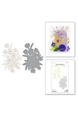 Spellbinders Glimmer Bouquet Hot Foil Plate & Die Set - Sealed for Summer Collection -